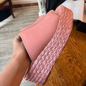 Paloma Barcelo//Free People Blush Pink Platform Sandals. NWT!
